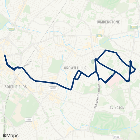 First Leicester  map