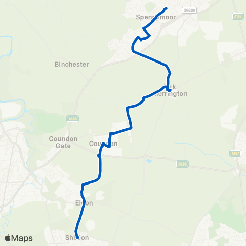 Weardale Motor Services  map