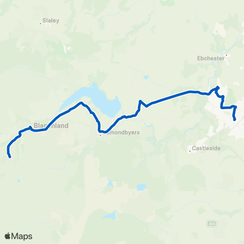 Weardale Motor Services  map