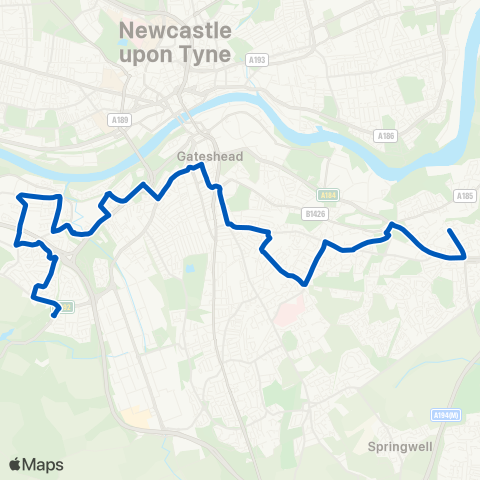 JH Coaches  map