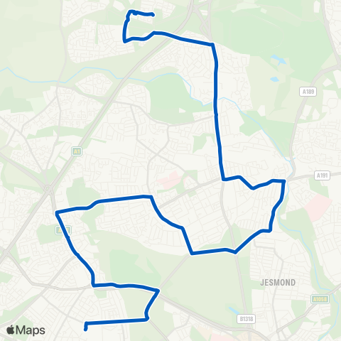 JH Coaches  map