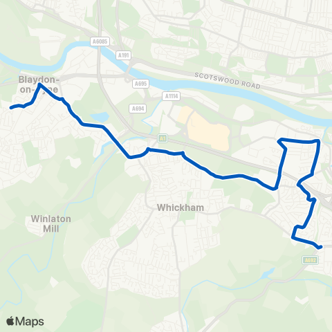 JH Coaches  map