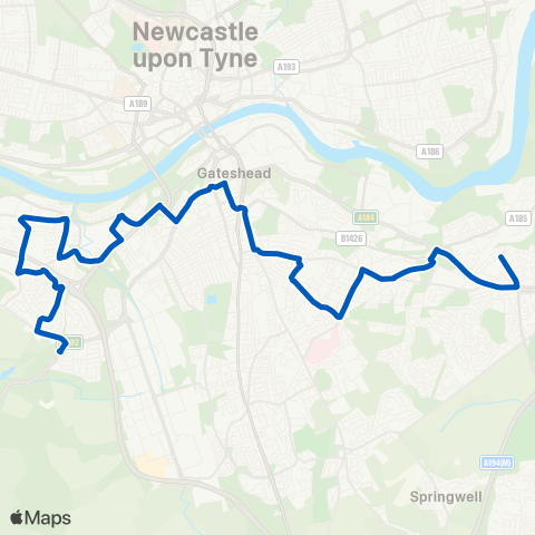 JH Coaches  map