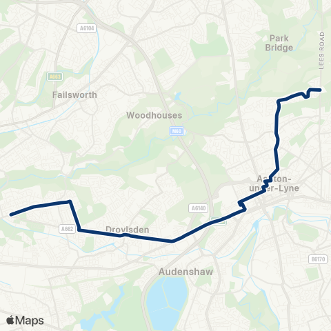 First Greater Manchester  map