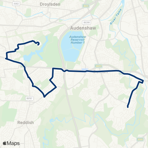 First Greater Manchester  map