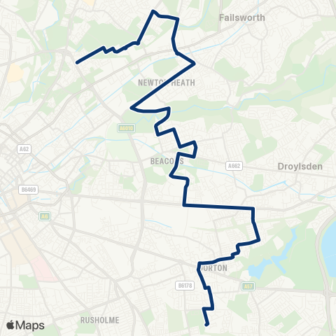 First Greater Manchester  map