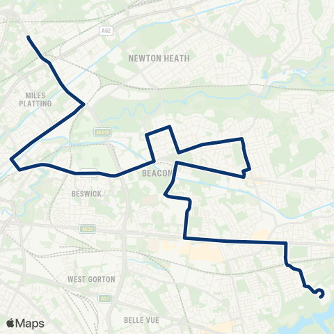 First Greater Manchester  map