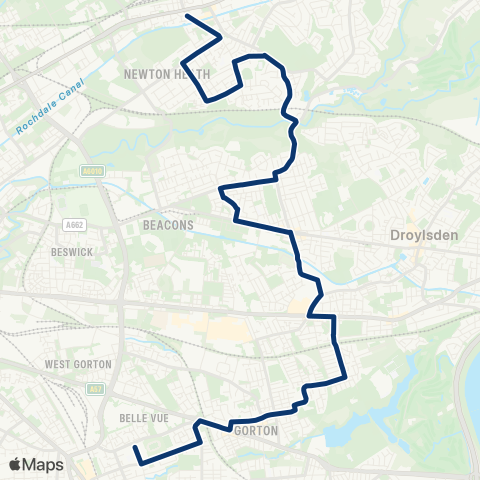 First Greater Manchester  map