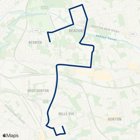 First Greater Manchester  map