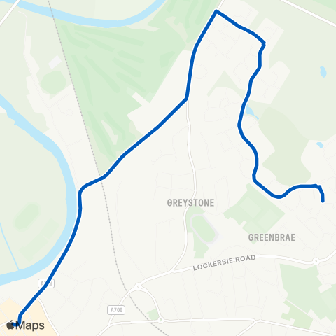 DGC Buses Great King St - Birchwood Drive map