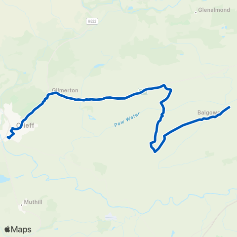 Dochertys Midland Coaches St Dominics Primary School - Earn Drive map