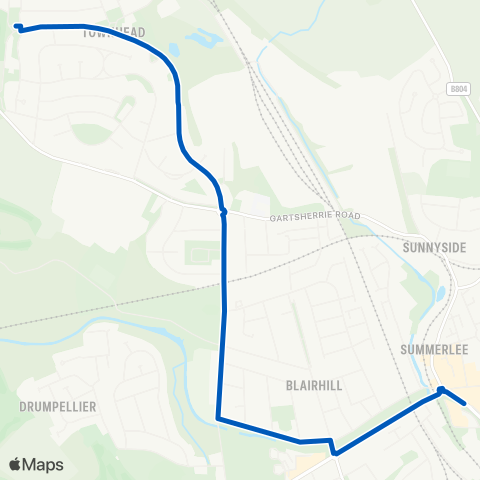 Craigs of Cumbernauld Bus Stance - Gartcloss Road map