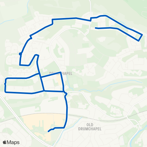 Community Transport Glasgow Allerdyce Drive - Grogarry Road map