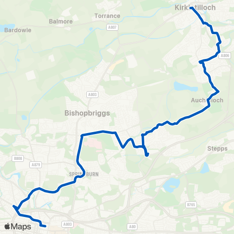 Craigs of Cumbernauld Kelvin Court - Buchanan Bus Sta (Stance 39) map