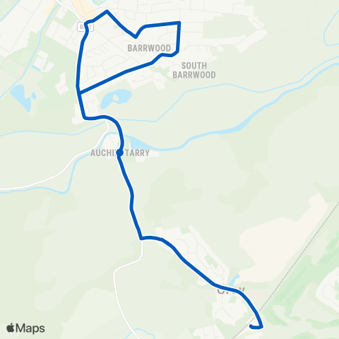 Canavan Travel Croy Station - Croy Station map