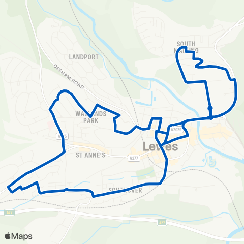 Community Transport for Lewes Area  map