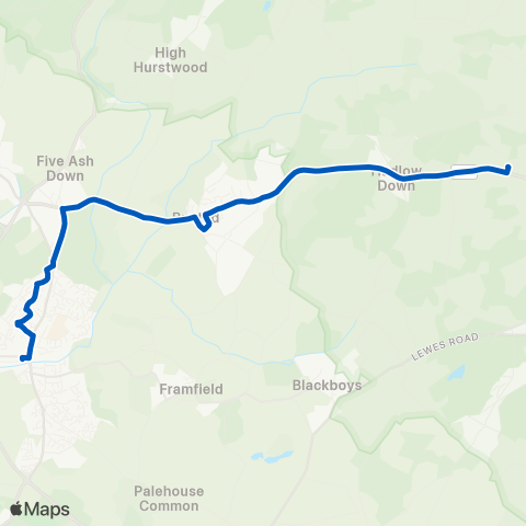 Community Transport for Lewes Area  map