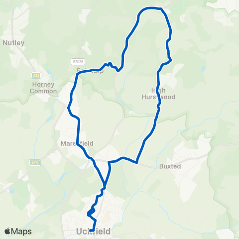 Community Transport for Lewes Area  map