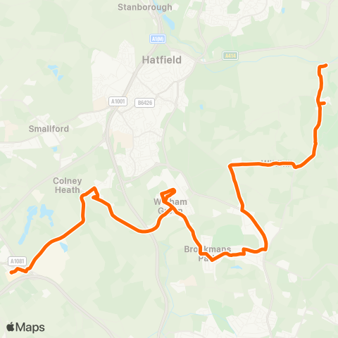 Centrebus  map