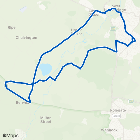 Cuckmere Buses  map