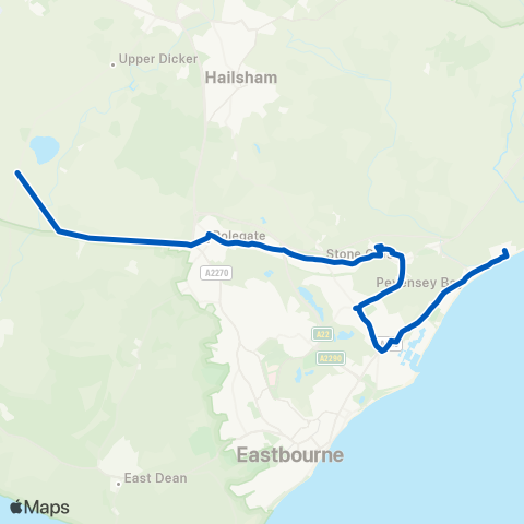 Cuckmere Buses  map