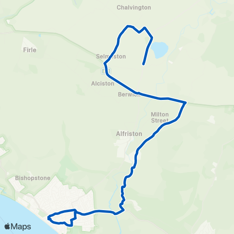 Cuckmere Buses  map