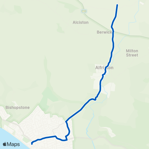 Cuckmere Buses  map