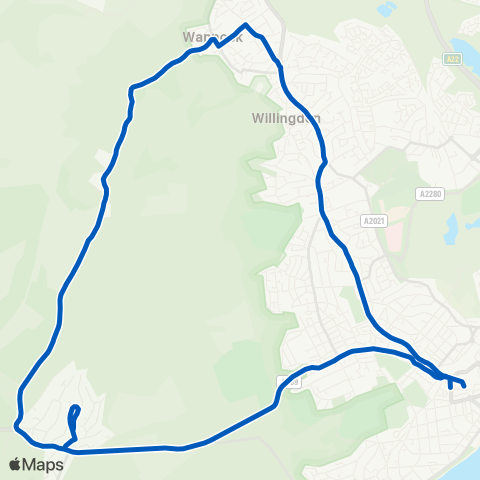 Cuckmere Buses  map