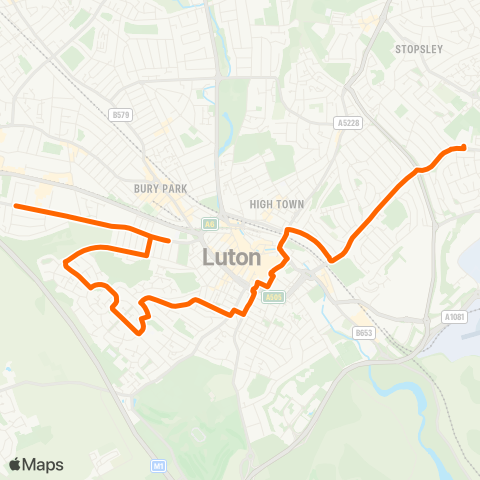 Centrebus  map