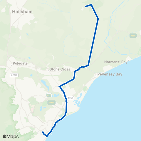 Cuckmere Buses  map