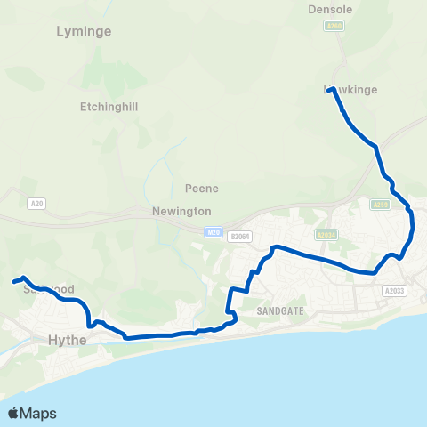 Crosskeys Coaches  map