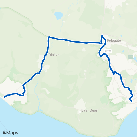 Cuckmere Buses  map