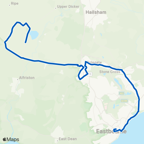 Cuckmere Buses  map