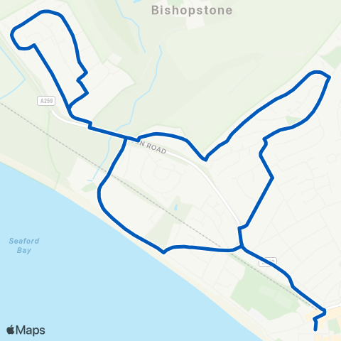 Cuckmere Buses  map