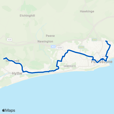 Crosskeys Coaches  map