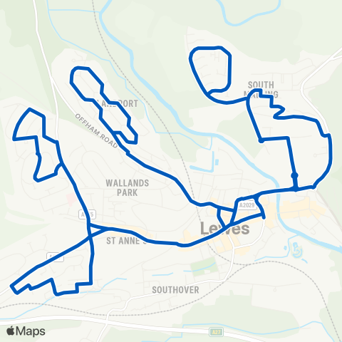 Community Transport for Lewes Area  map