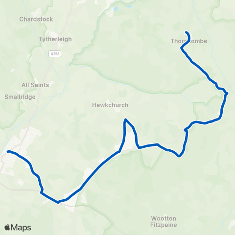 Dorset Community Transport  map