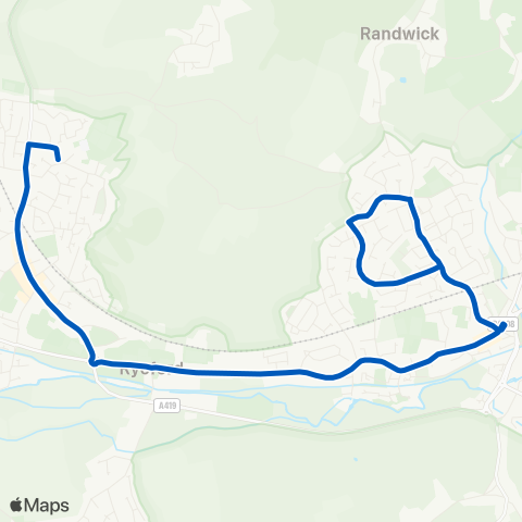 Ebley Coaches  map