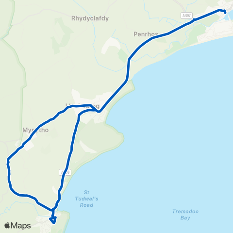 Nefyn  map