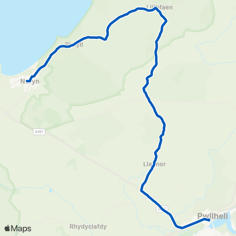 Nefyn  map