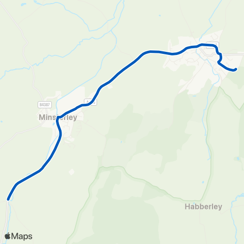 Minsterley  map