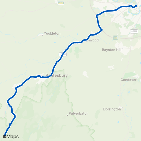 Minsterley  map