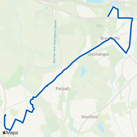 Walsall Community Transport  map