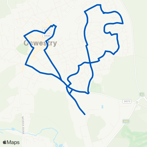 Tanat Valley Coaches  map