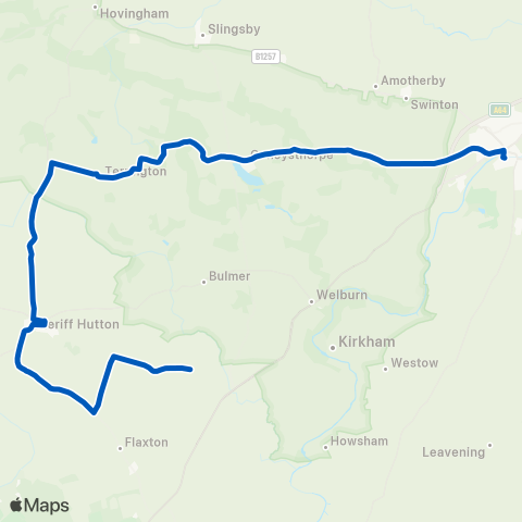 Ryedale Community Transport  map