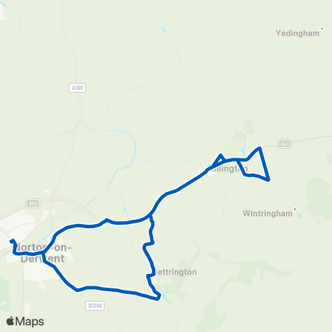 Ryedale Community Transport  map