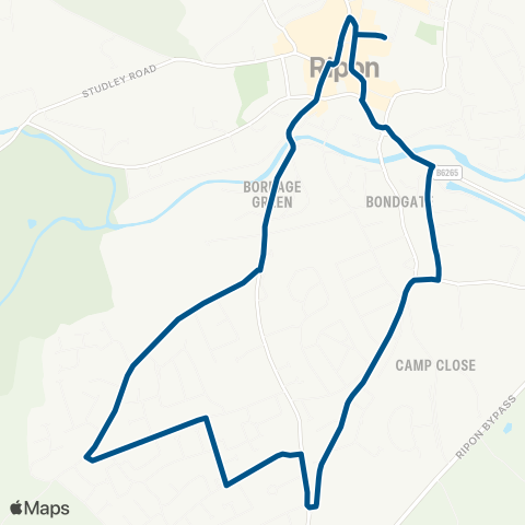 North Yorkshire County Council  map