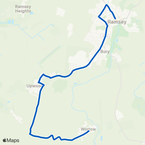 Ramsey and District Community Bus Association  map