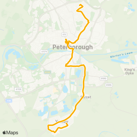 Stagecoach East  map