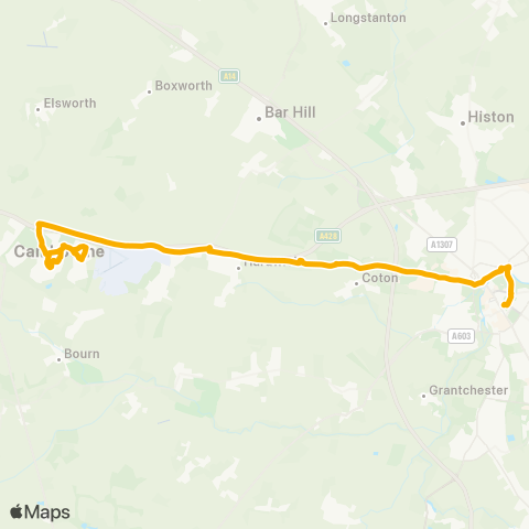 Stagecoach East  map